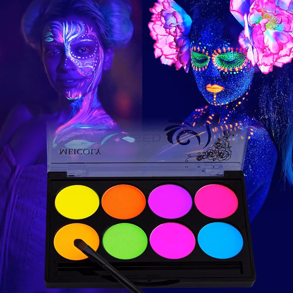 How do you make your makeup glow in the dark?