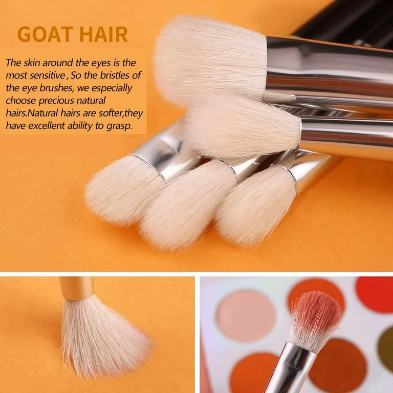 What type of hair is best for makeup brushes?