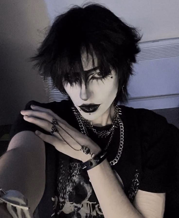 What is traditional goth makeup?