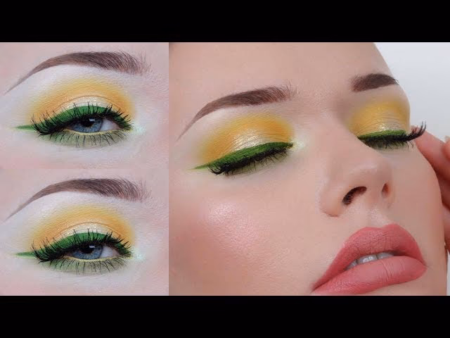 What are green and yellow eyes?