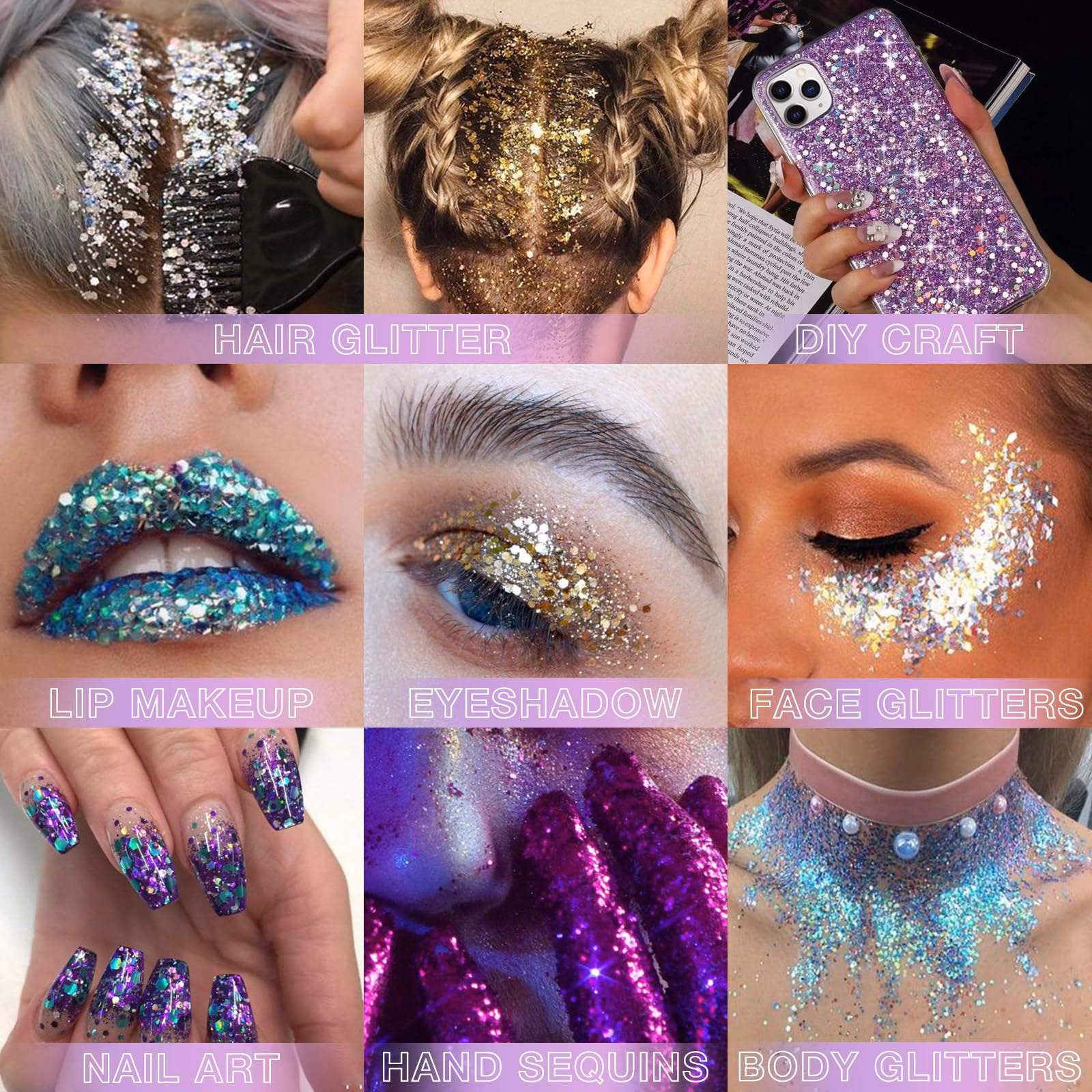What is the difference between glitter and holographic glitter?