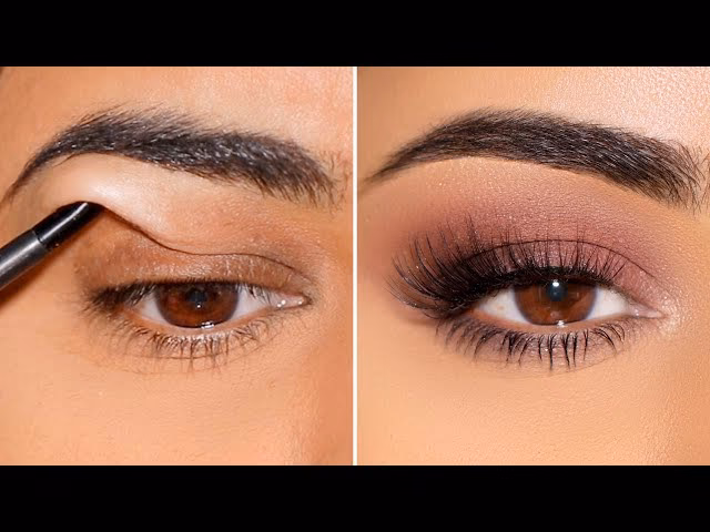 How to do simple hooded eye makeup?
