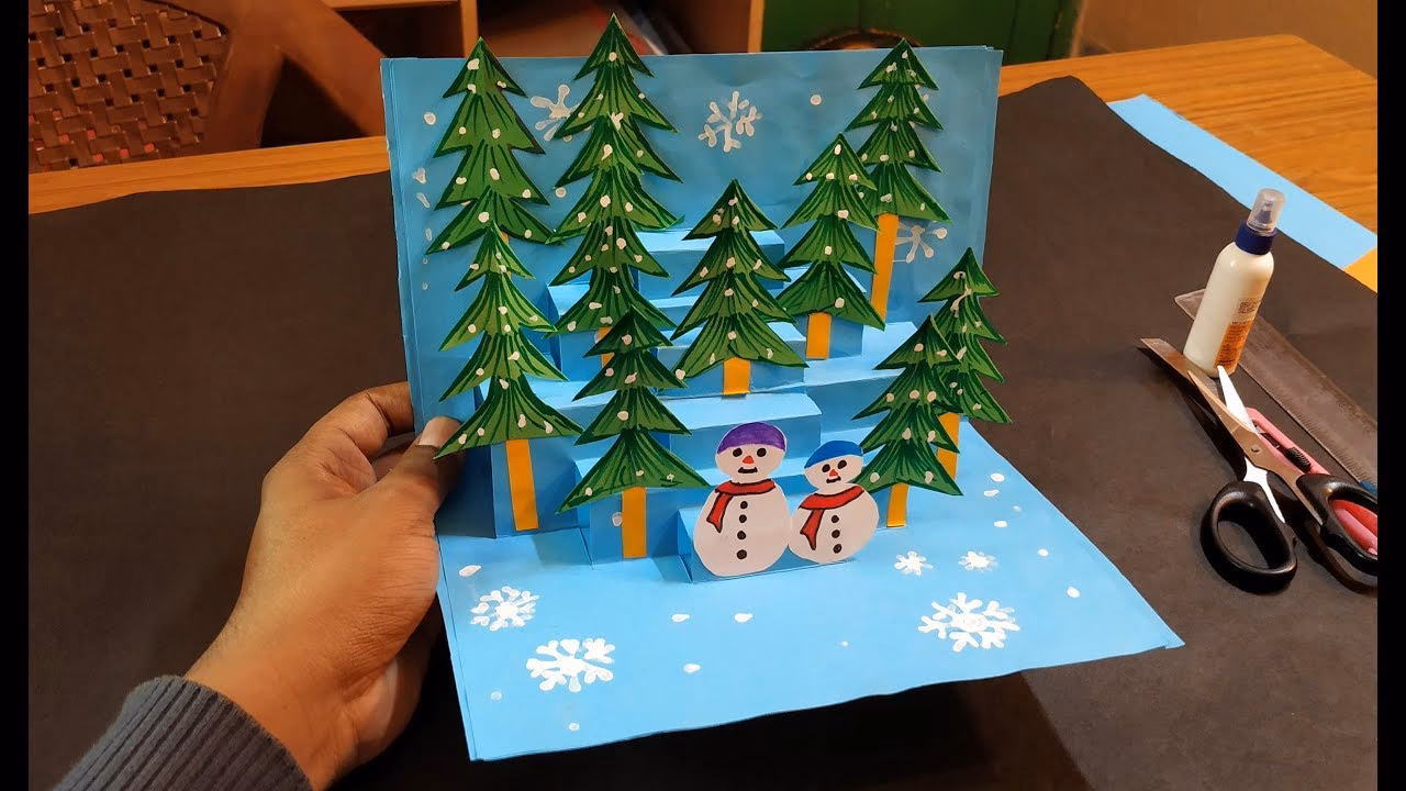 How to make a Christmas card display?