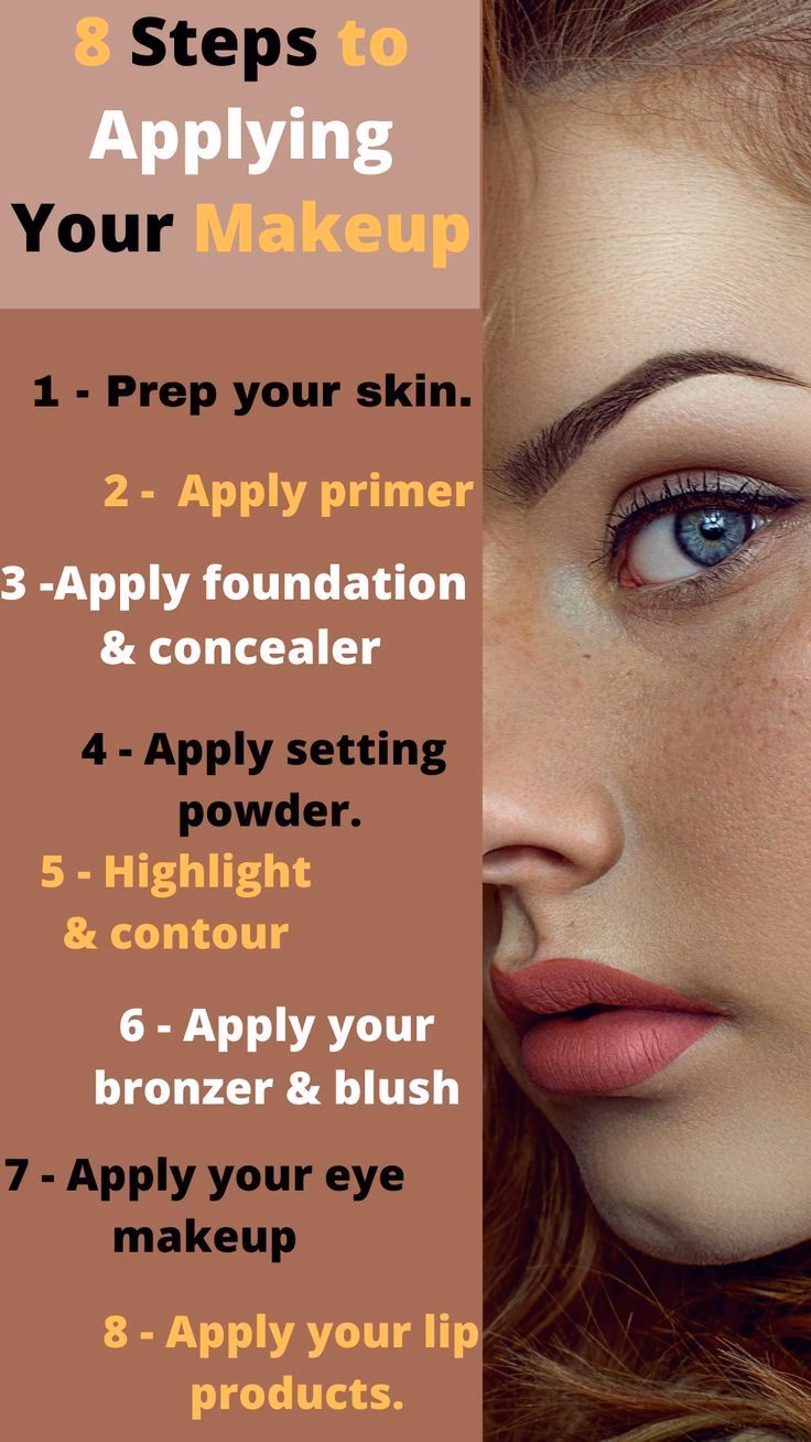 How to apply makeup step by step?