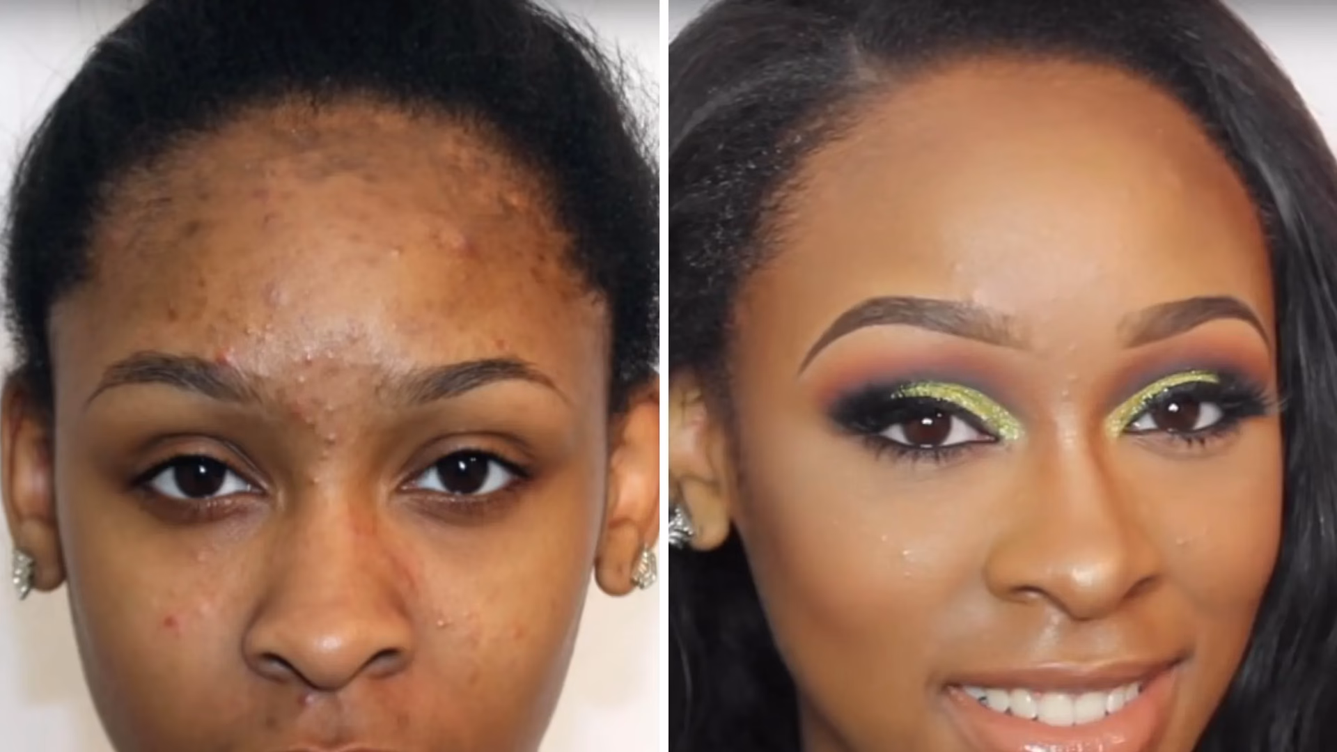 What makeup is applied to disguise blemishes?