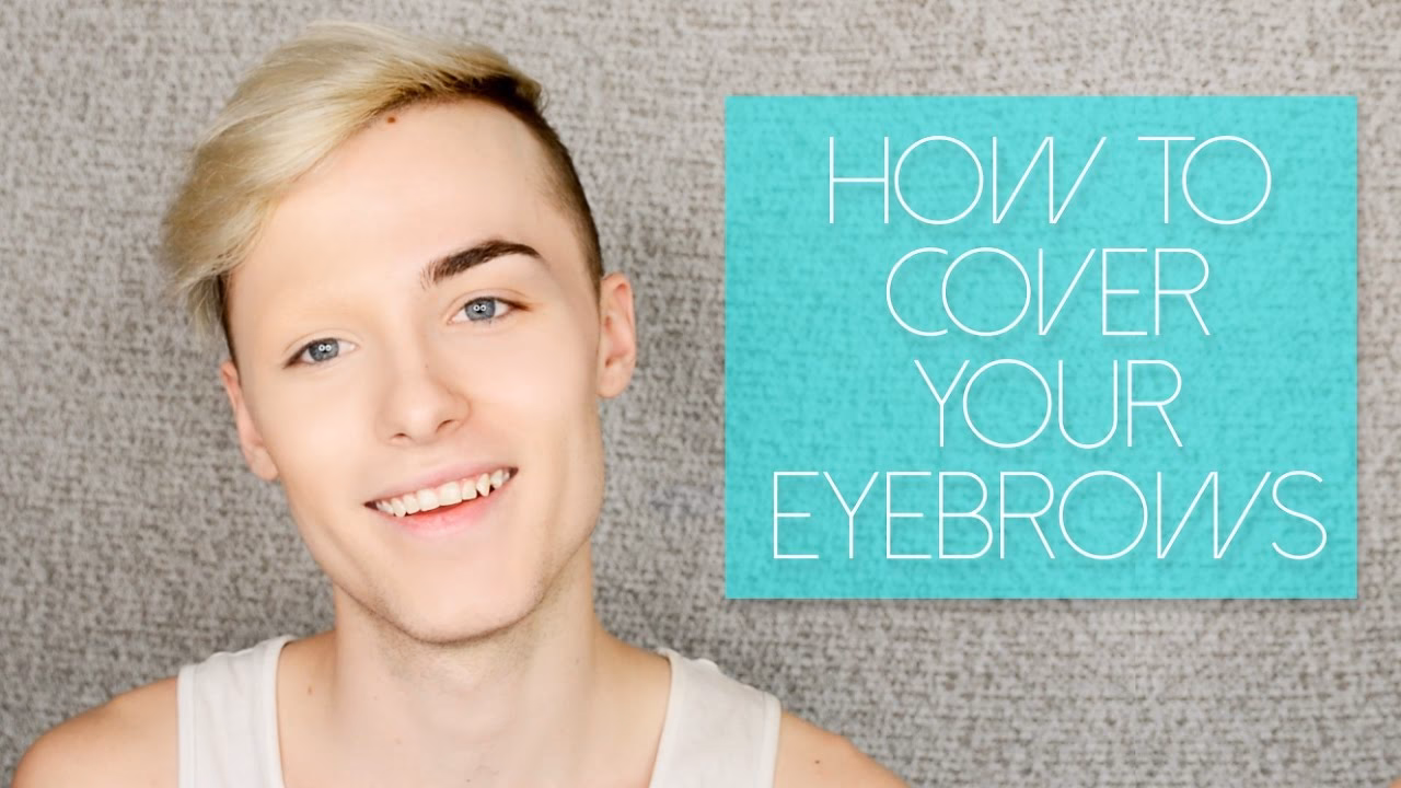 How to hide eyebrows using makeup?