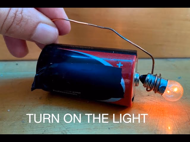 Can you light a bulb with just a battery?
