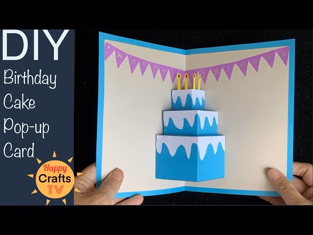 How to make a pop-up birthday card simple?