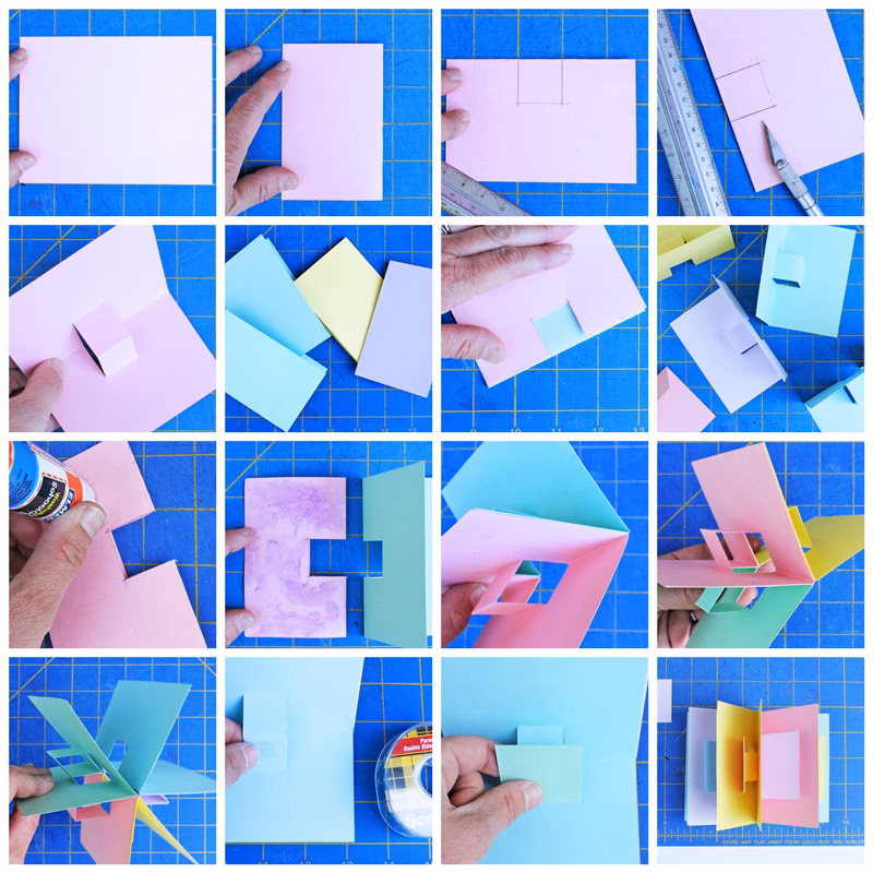 What do u need for a pop-up book?