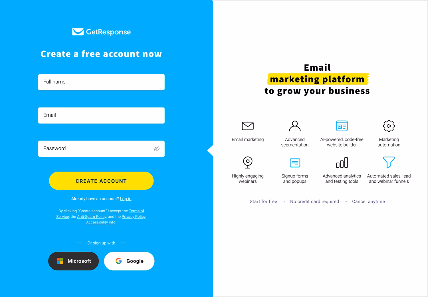 How to create a sign-up webpage?