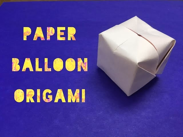 How do you blow up a paper balloon?