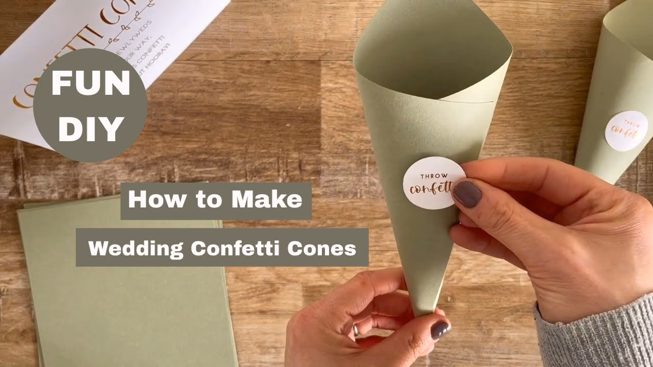 How do you present confetti cones?