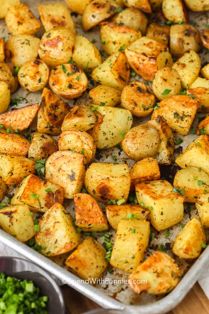 How do you prepare cut up potatoes?
