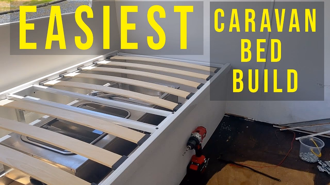 How can I sleep comfortably in my caravan?