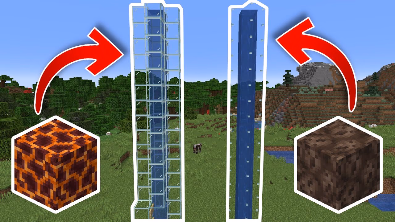 How do you make water flow upwards in Minecraft?