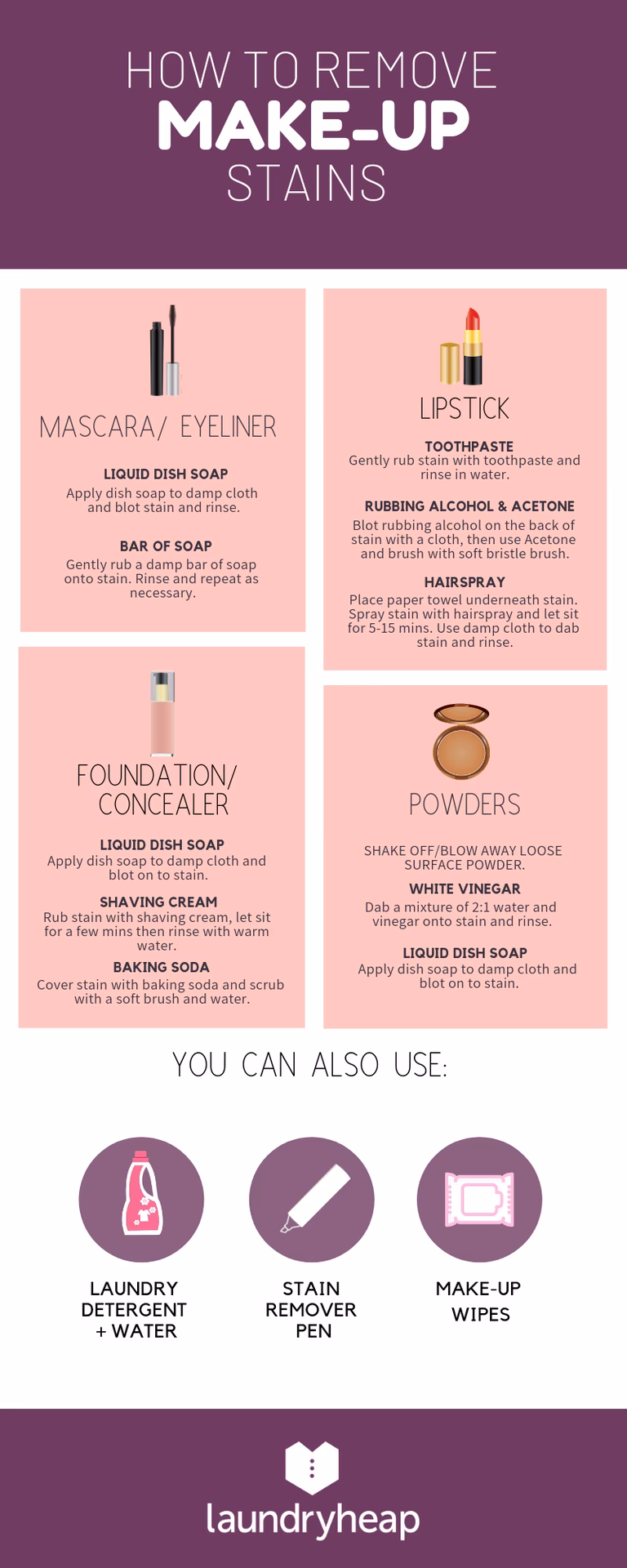 Do foundation stains come out?