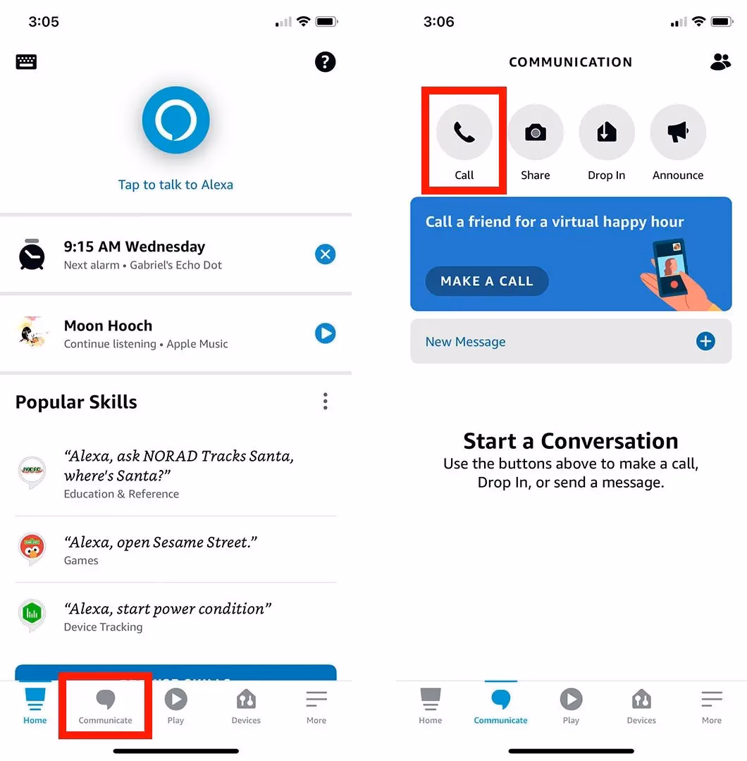 How do I get Alexa to make phone calls?