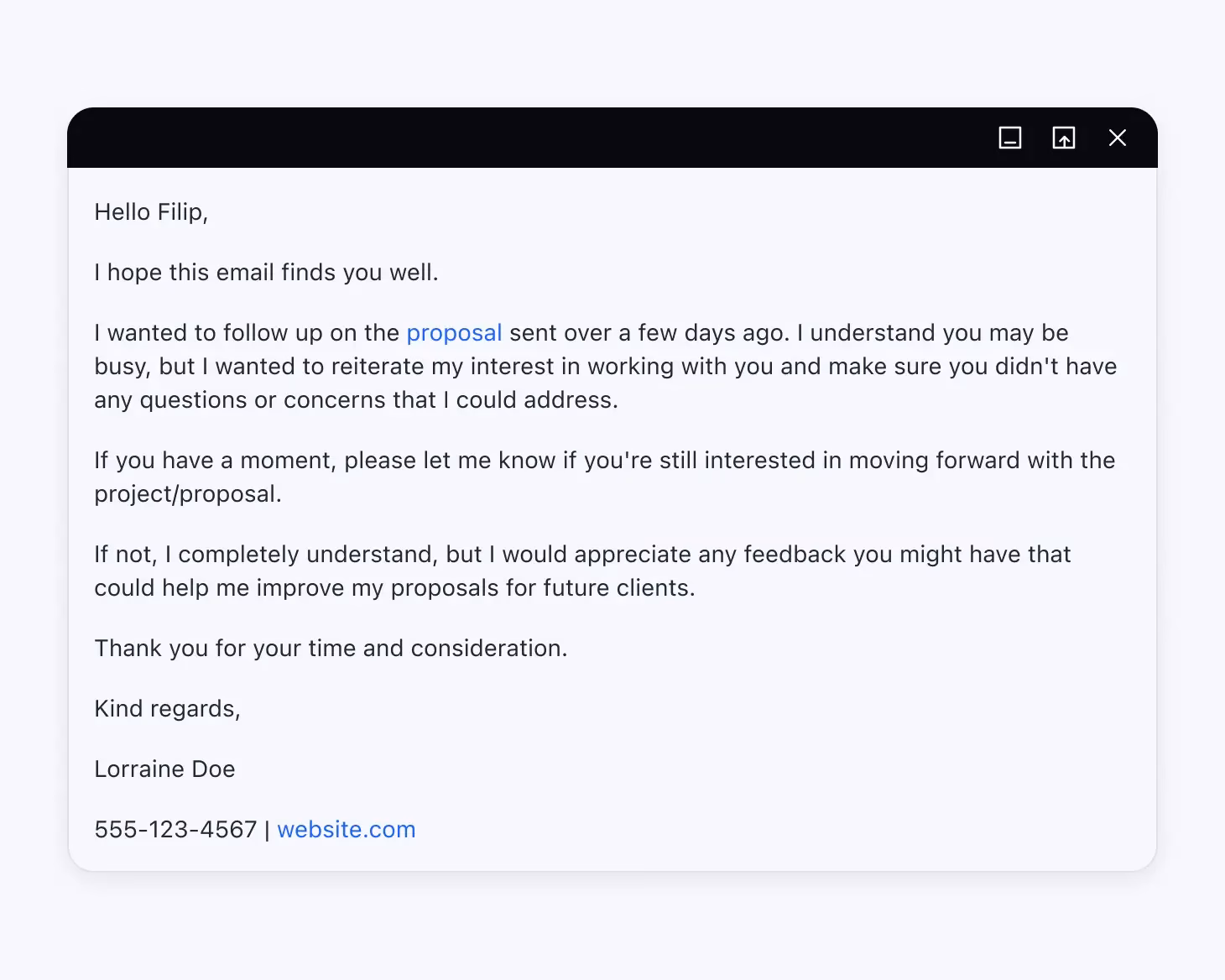 Will follow up or will follow up?
