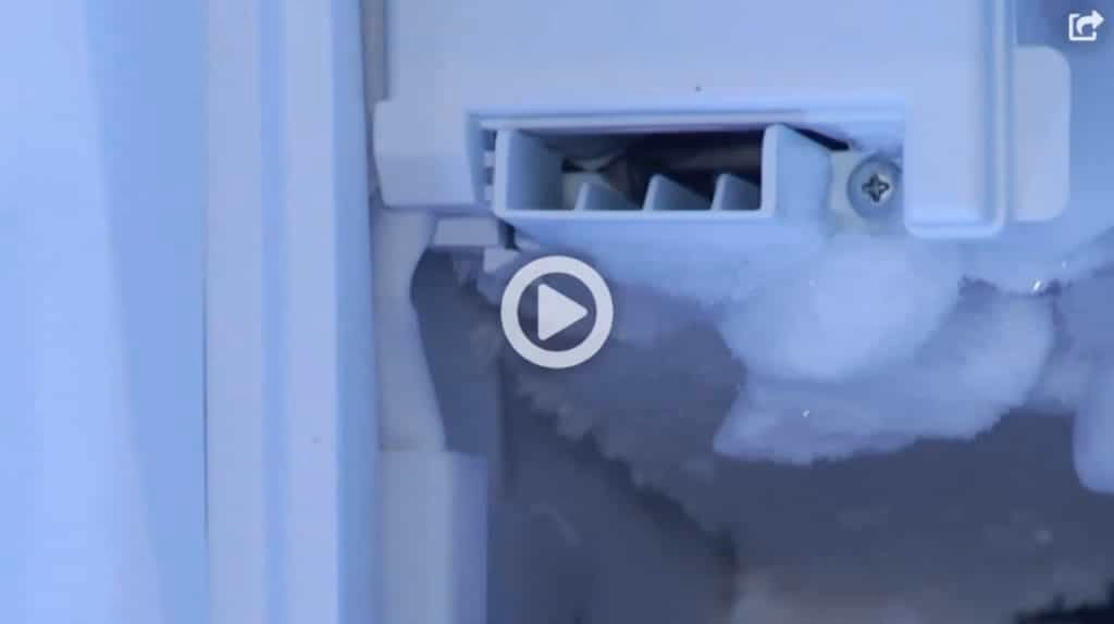 How do you fix an ice maker that keeps freezing?