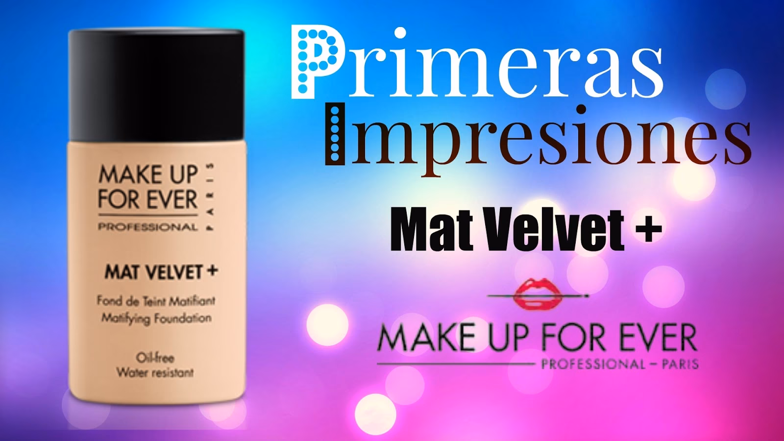 ¿El maquillaje Forever Matte Velvet es a base de agua o de silicona?