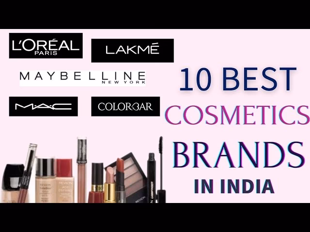 What are the top 10 cosmetic companies in India?