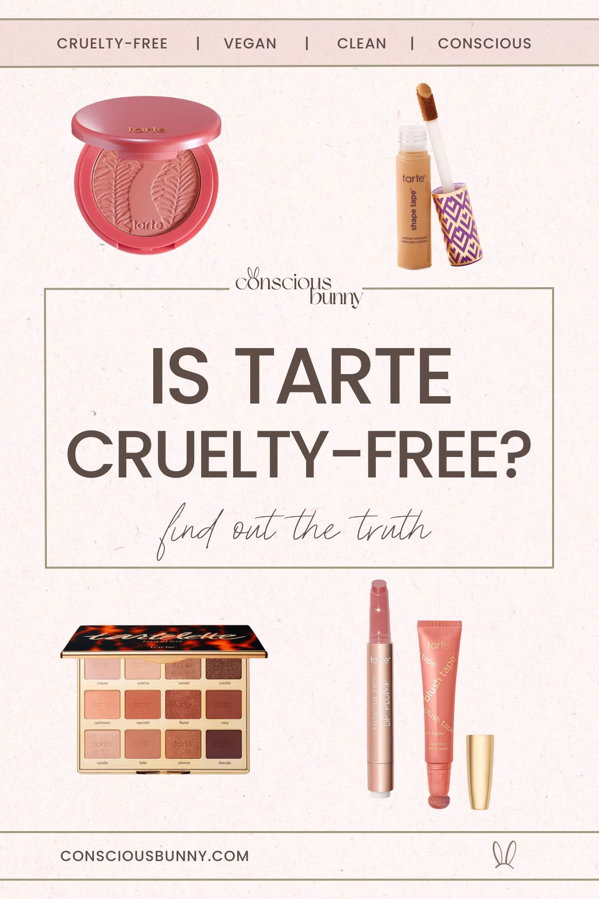 Is Tarte makeup vegan and cruelty-free?