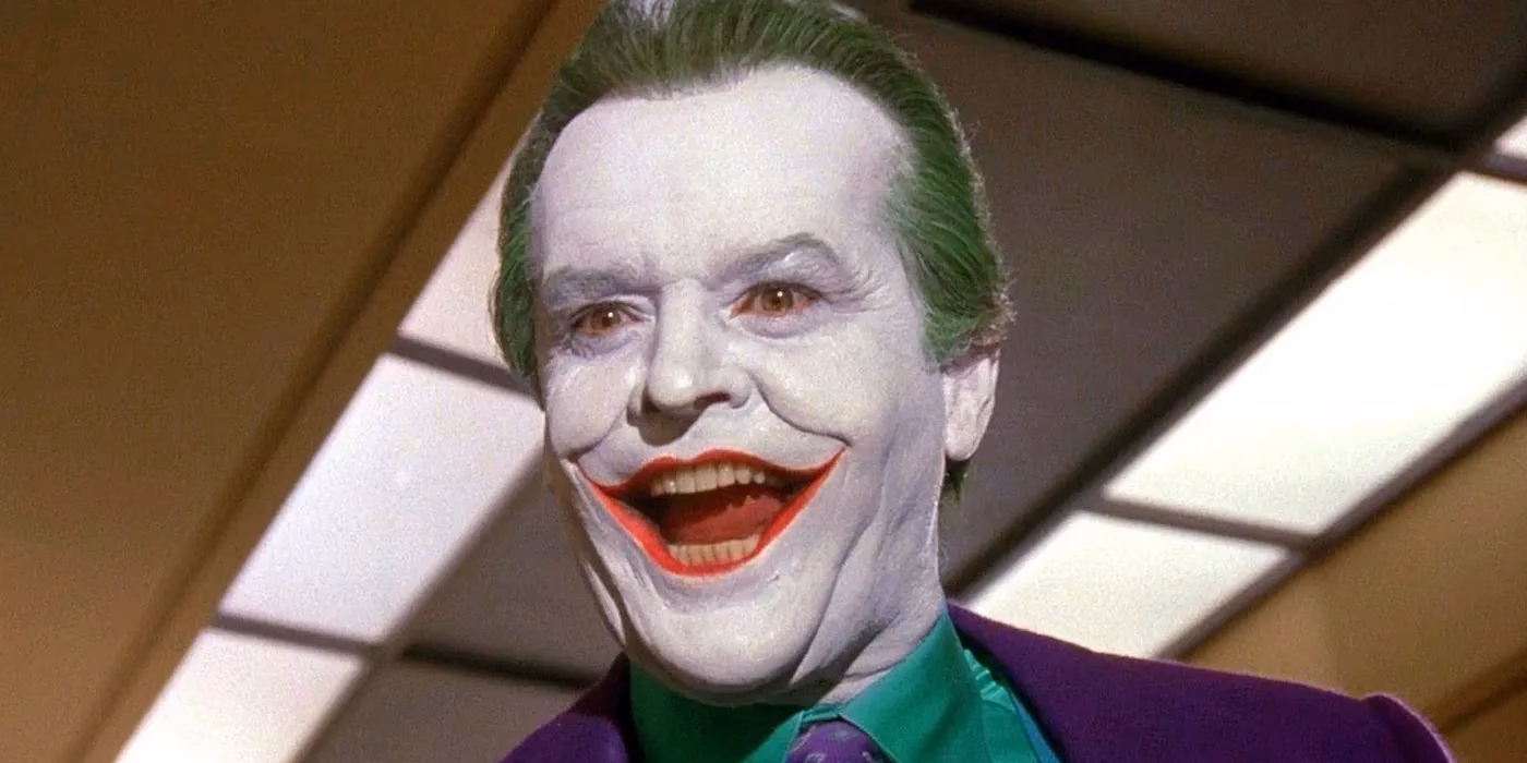 How did Jack Nicholson's Joker get his smile?