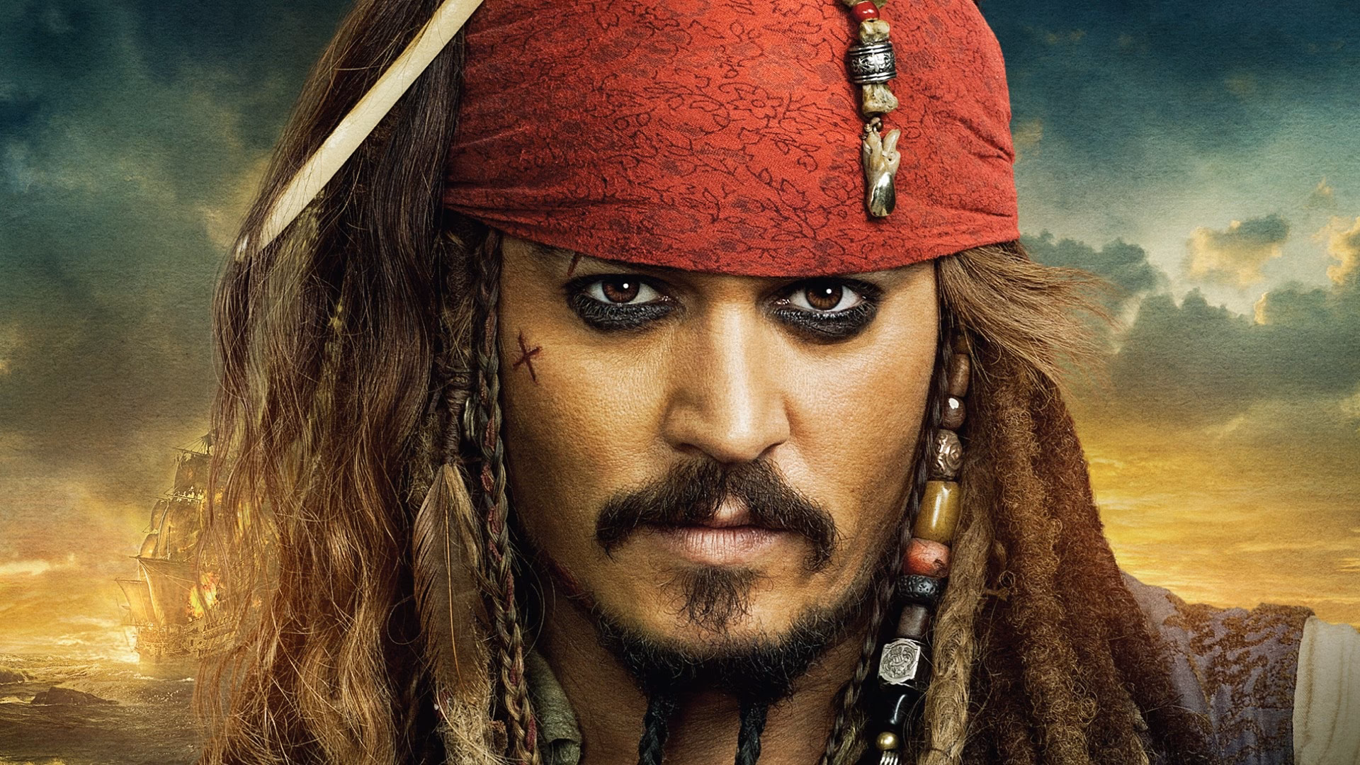 Did Johnny Depp wear a wig as Jack Sparrow?