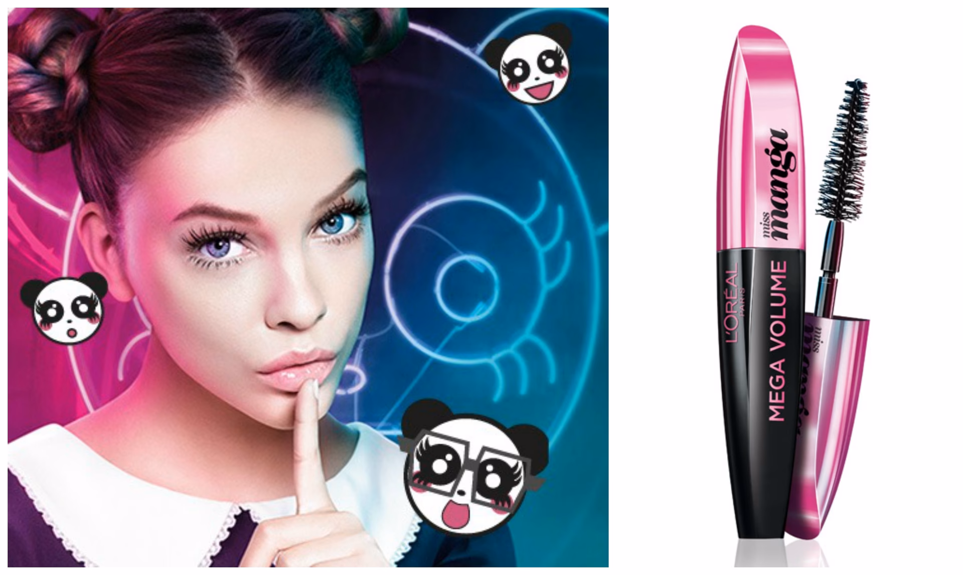 Who is the actress in L'Oreal Voluminous Mascara?