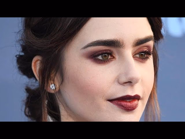 What does Lily Collins do to her eyebrows?