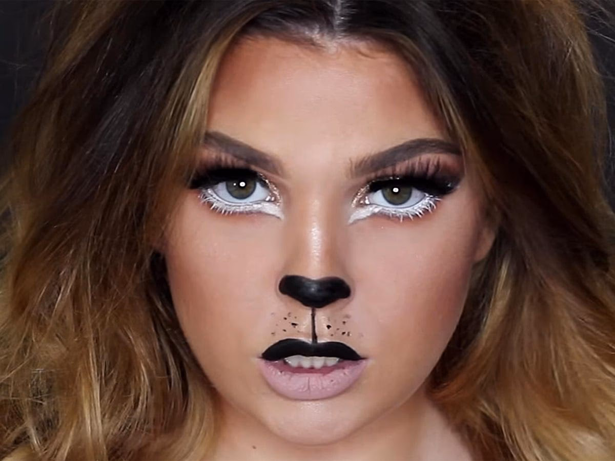 How to do simple lion face paint?