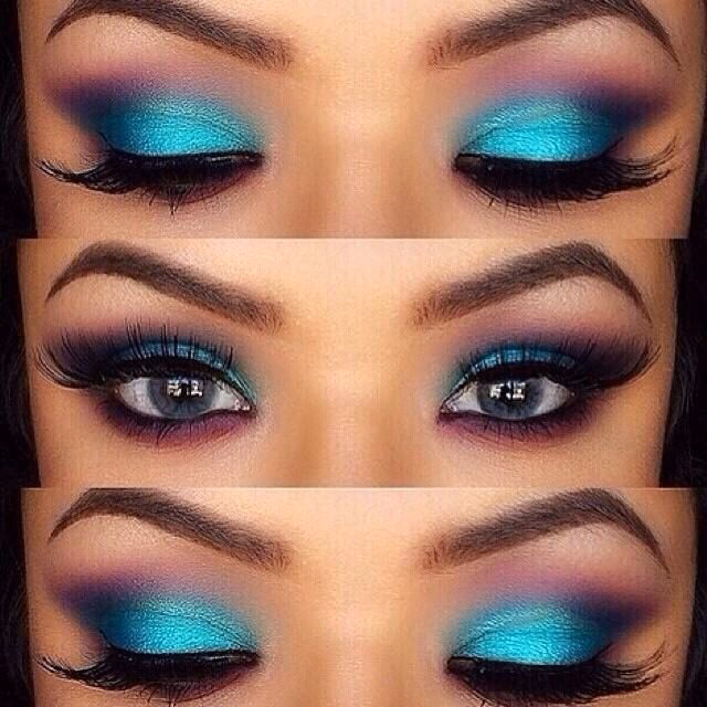What is aqua color makeup?