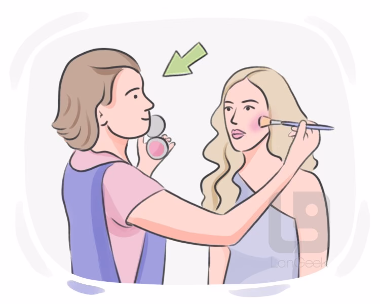 ¿Cómo se dice artista de maquillaje en inglés?