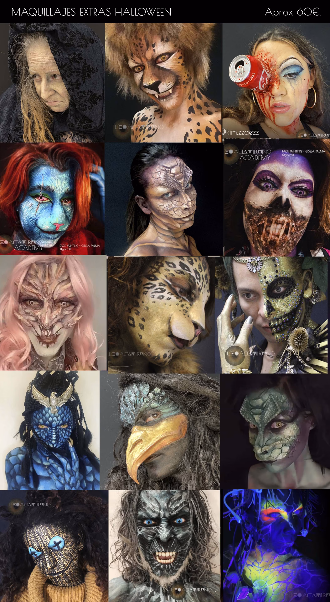 ¿Qué materiales se utilizan en el maquillaje FX?