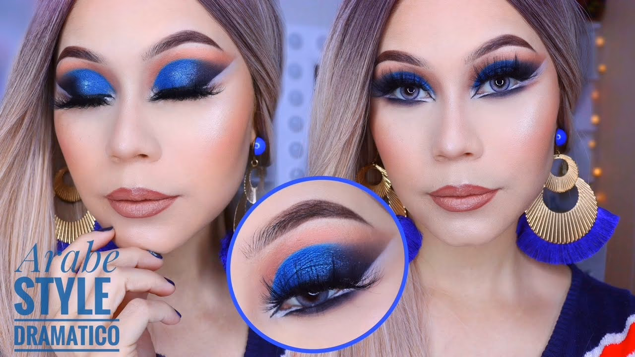 ¿Qué color combina con el azul maquillaje?
