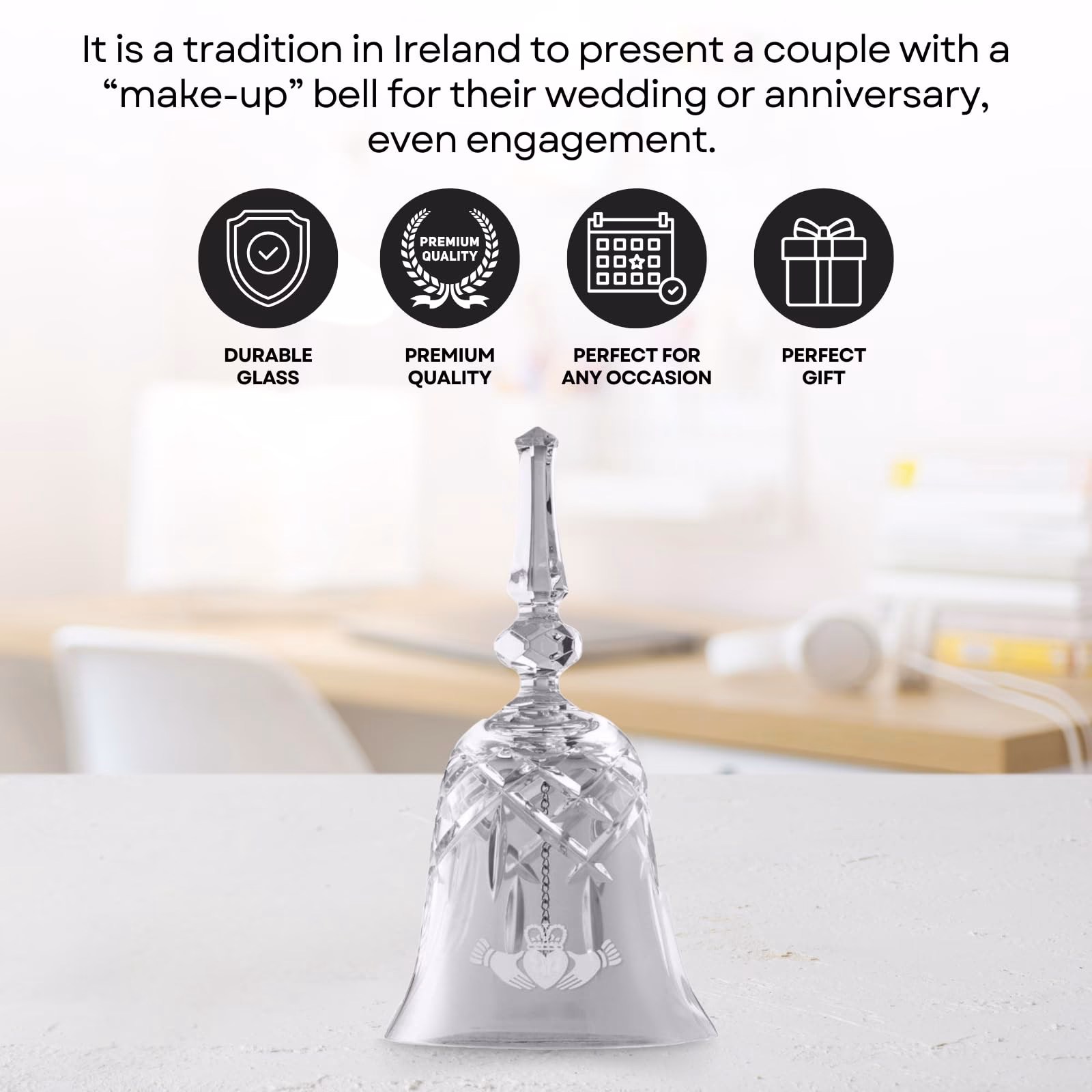 What is the Irish wedding bell tradition?
