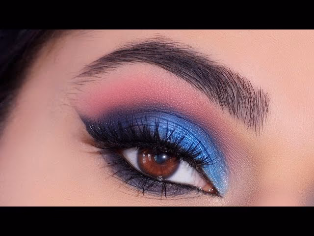 What color eye makeup should I wear with blue eyes?