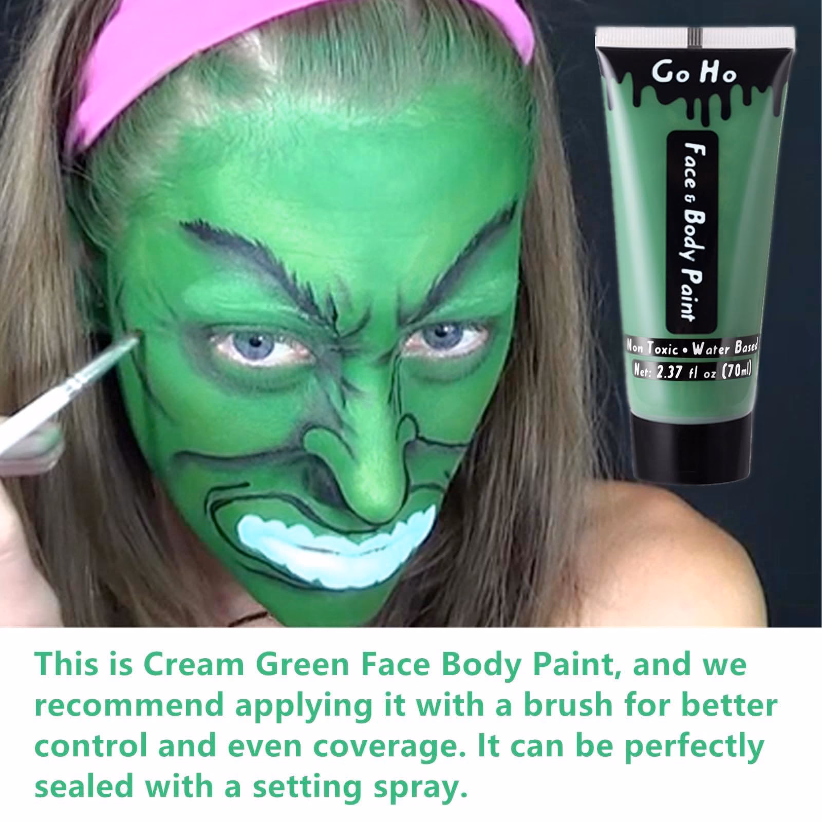 Does green face paint come off?