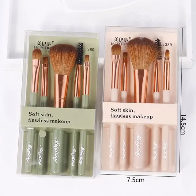 How do you reshape makeup brush bristles?