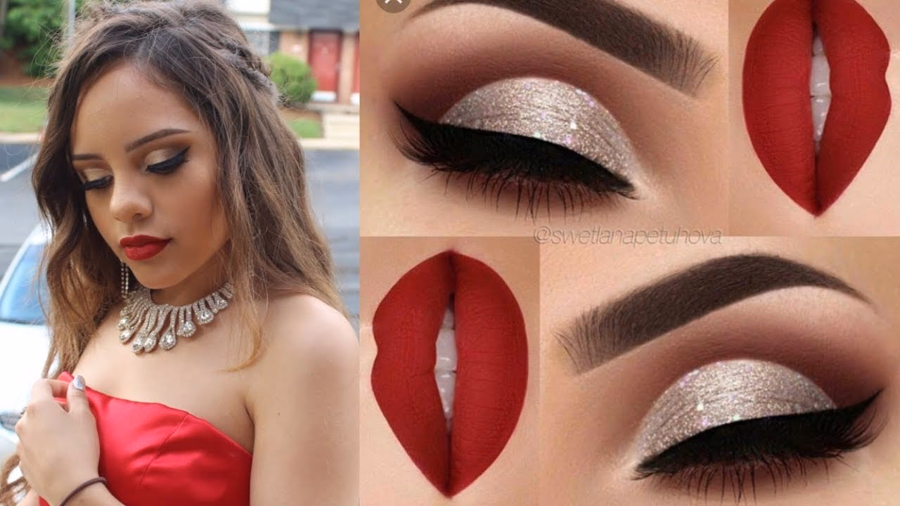 ¿Qué color de maquillaje usar con rojo?