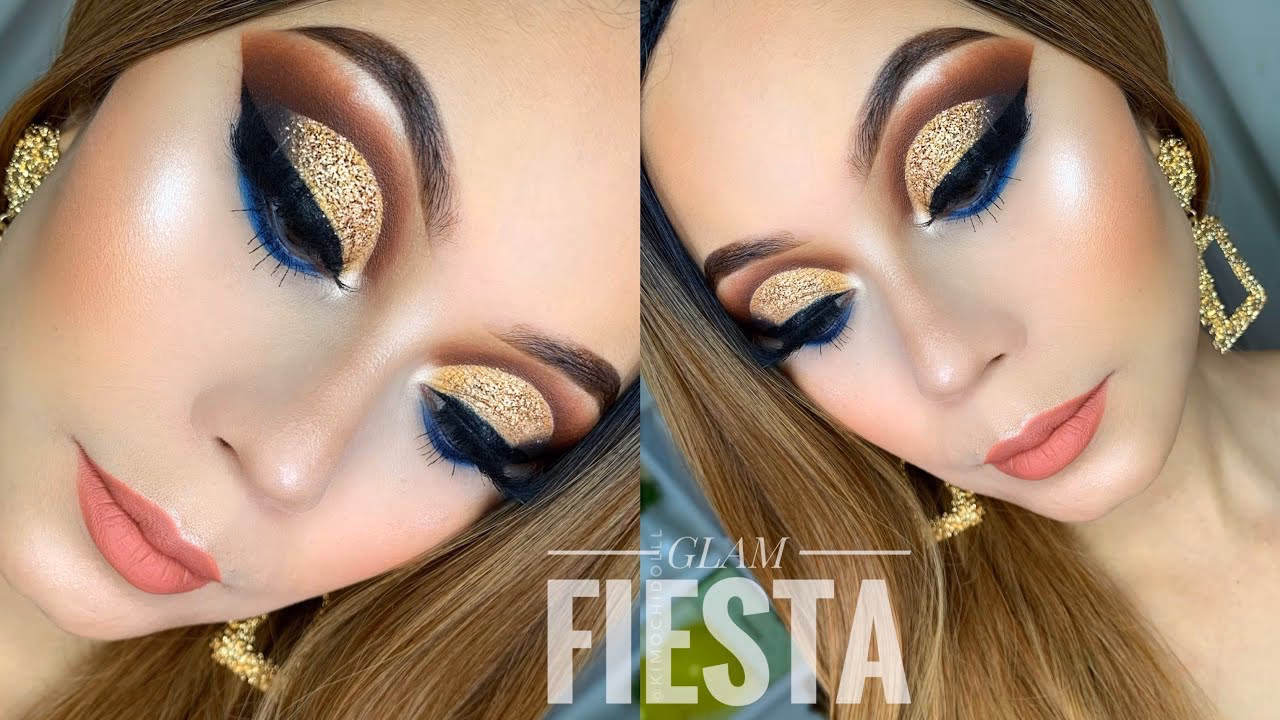 ¿Cómo utilizar copos de oro en el maquillaje?