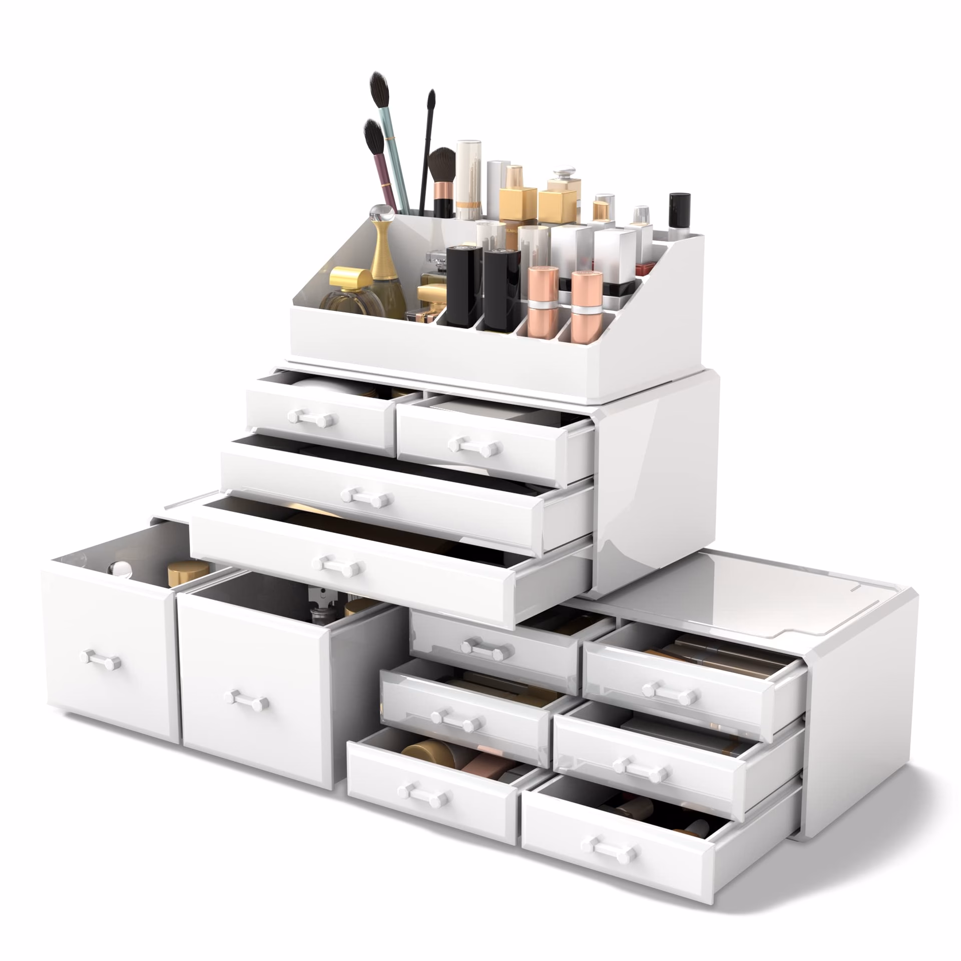 How to organize a large amount of makeup?
