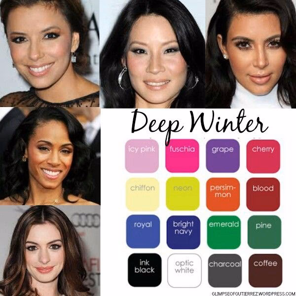 ¿Qué colores me favorecen si soy estación invierno?