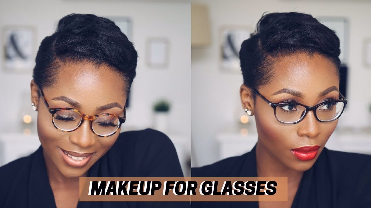 How do you do makeup when you wear glasses?