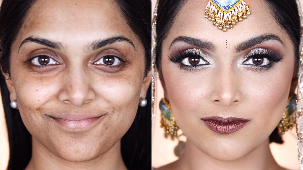 What is the difference between Indian makeup and Korean makeup?