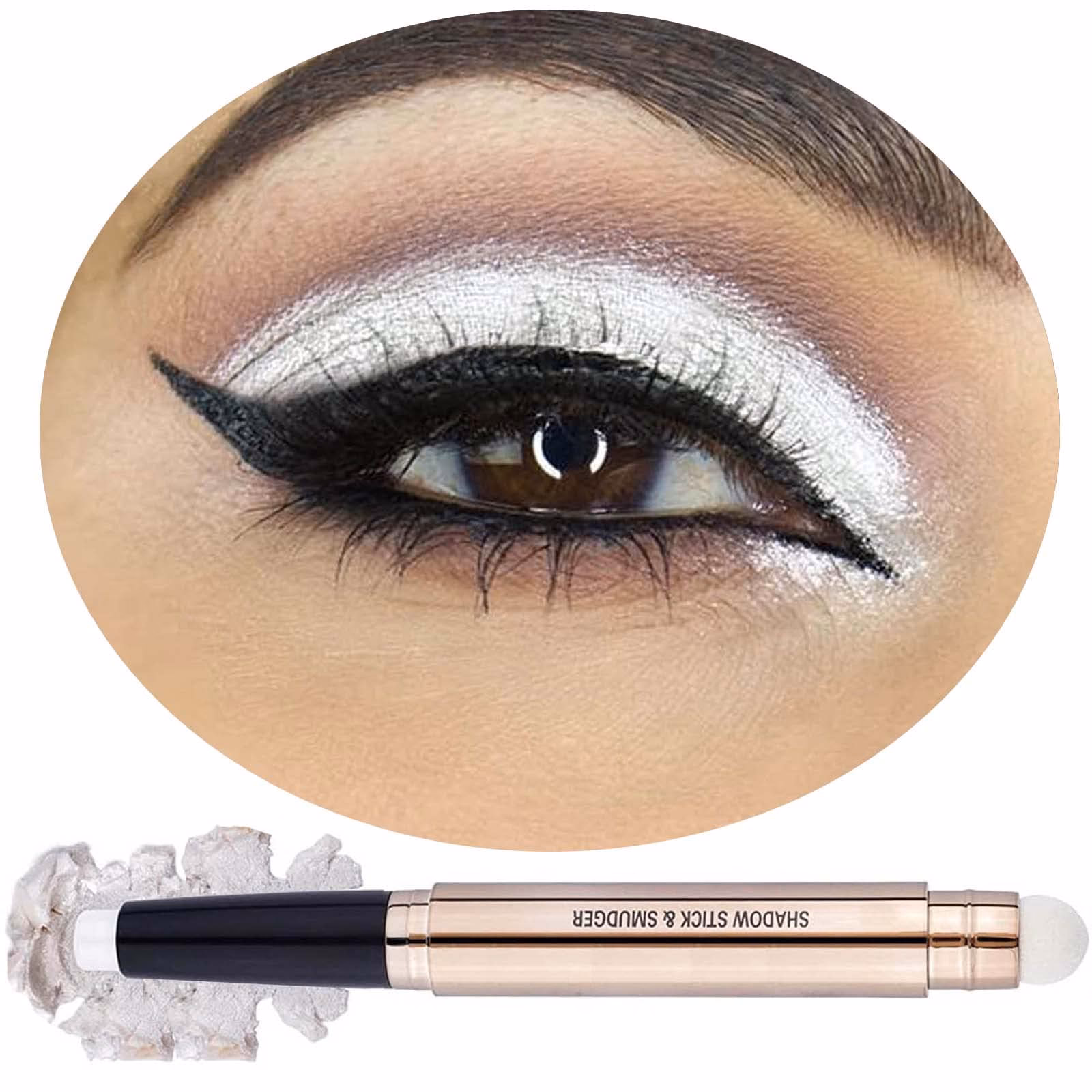 How do you use white shimmer eyeshadow?
