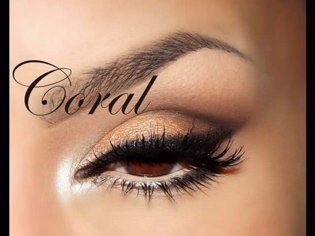¿Qué maquillaje de ojos combina con el labial coral?