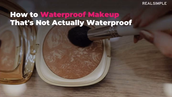 How to get makeup to stay on while swimming?