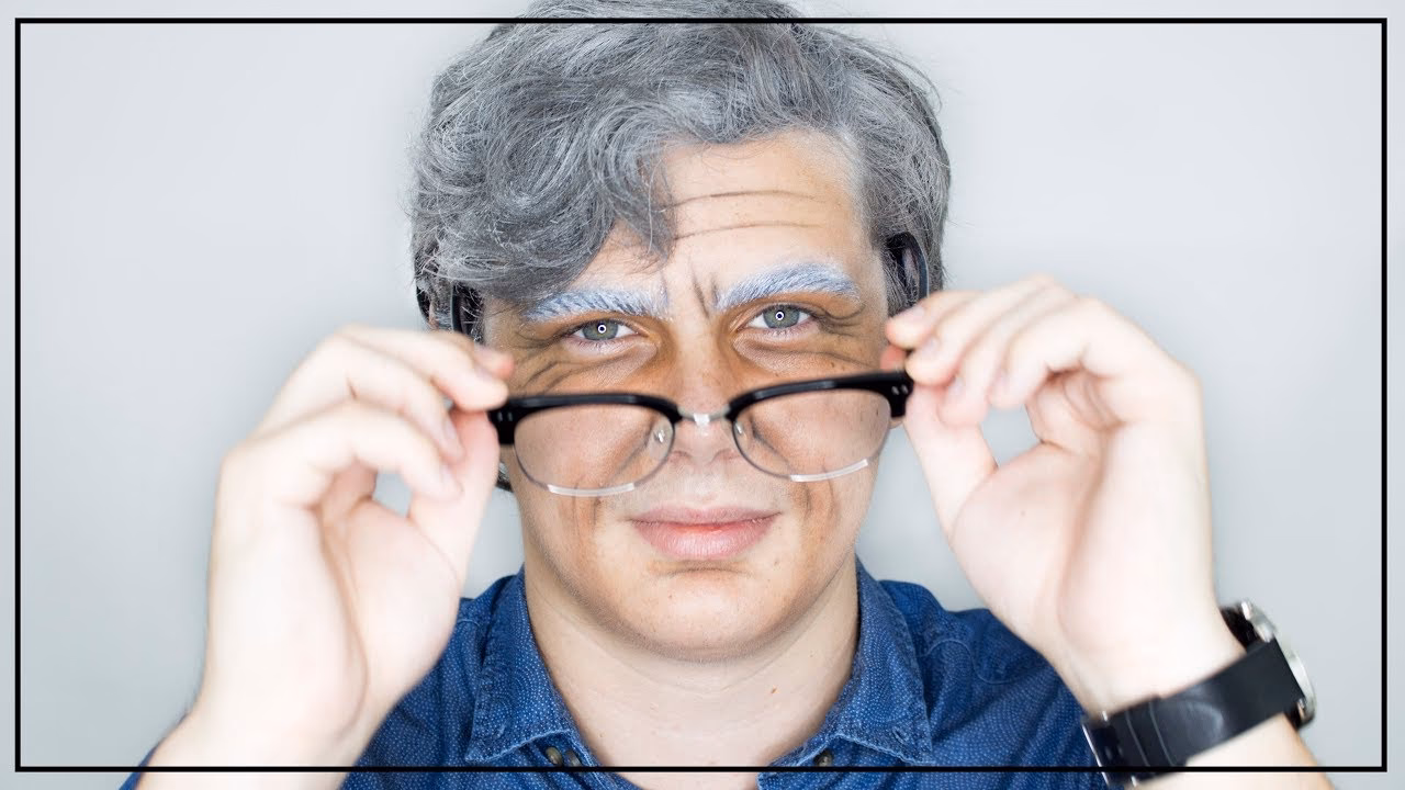 How to look older with makeup for men?