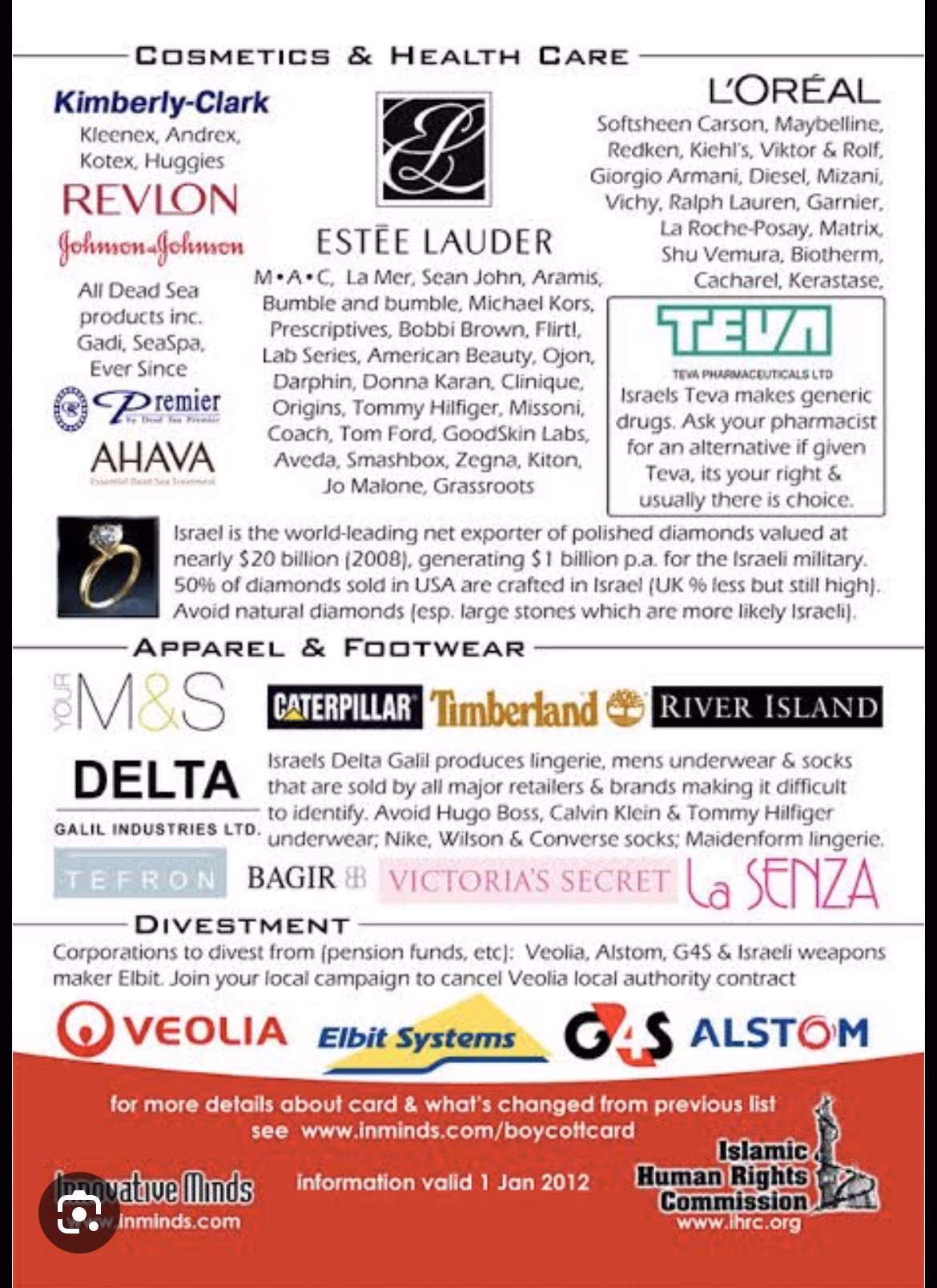 Which make-up brands support Palestine?